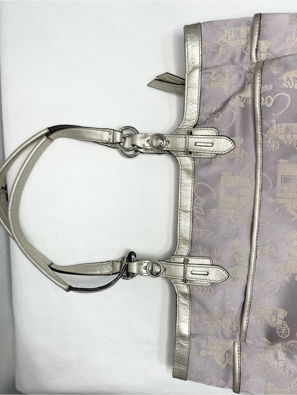 Coach Ashley Signature Horse & Carriage
Shoulder Bag A1163-F16881 EUC - Picture 10 of 17